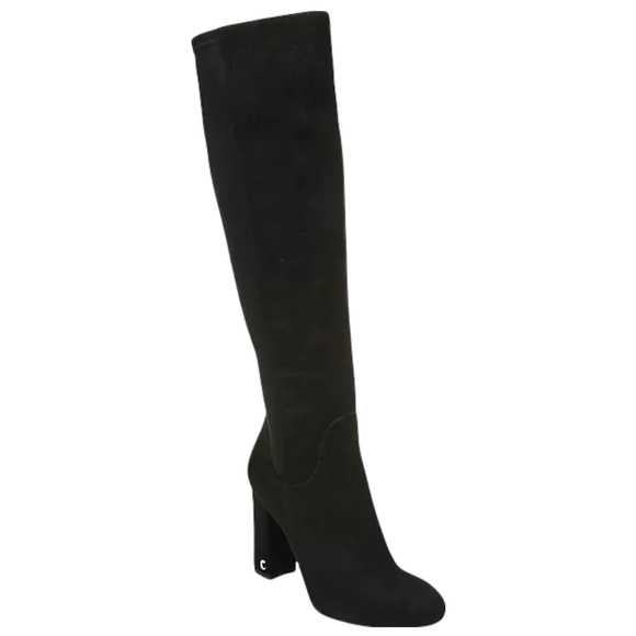 Circus by Sam Edelman Shoes - Circus by Sam Edelman Clairmont Black Microsuede Block Heel Dress Boots Size 7M